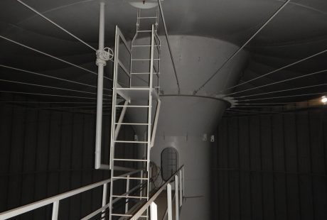 Interior steel tank