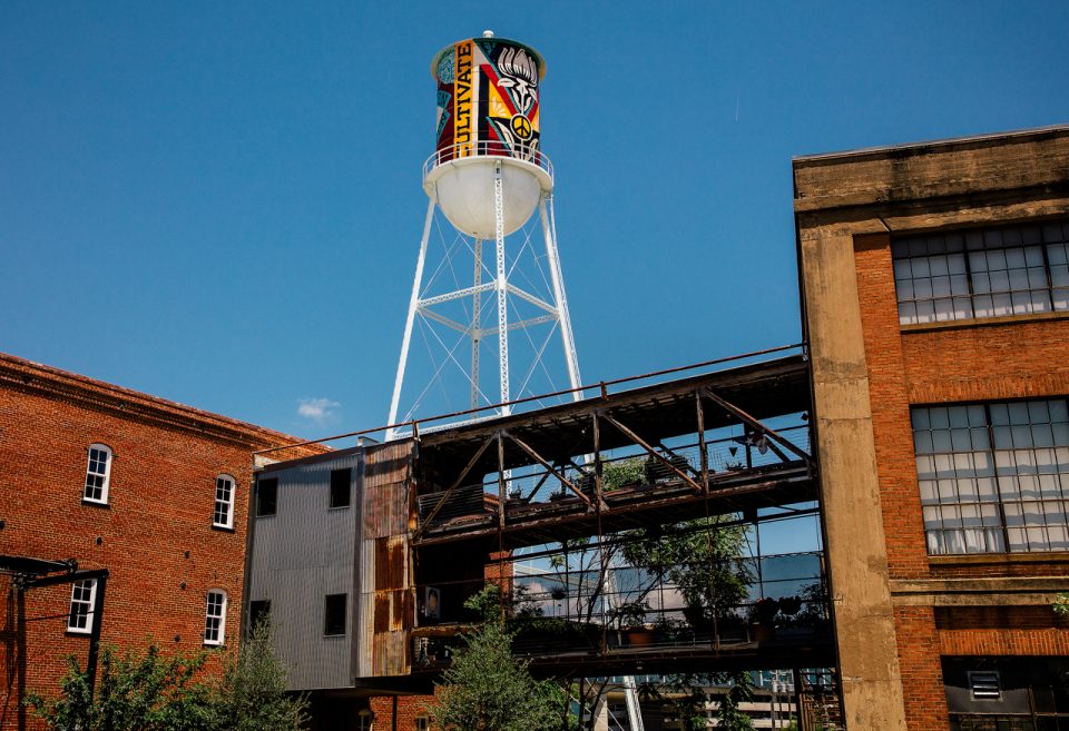 Continental Gin Company Cone-Top Water Tower Painting